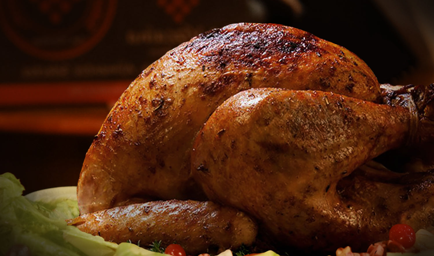 Pavo con relleno a la Hawaiana